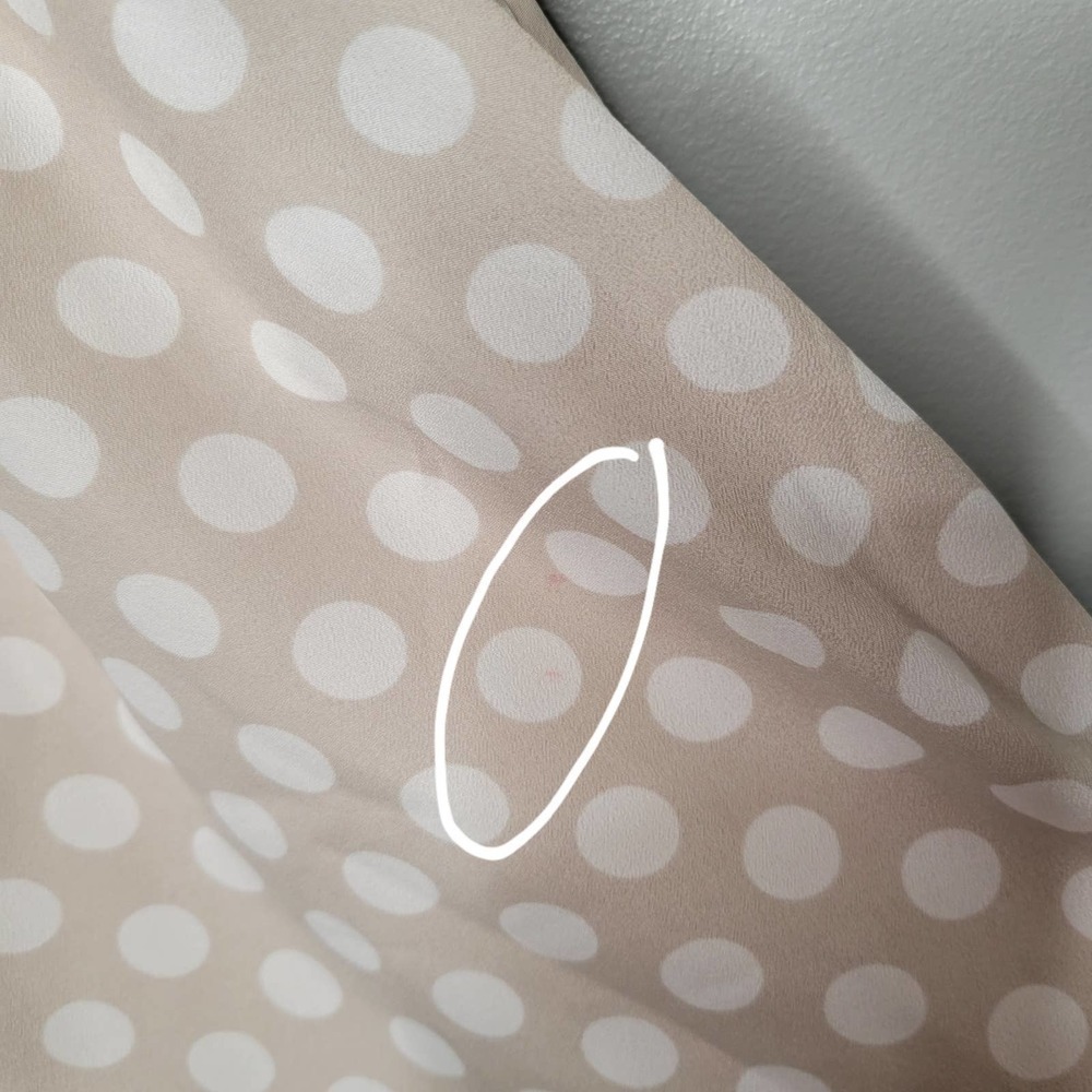 Express Cream Polka Dot Mini Dress - Picture 14 of 14